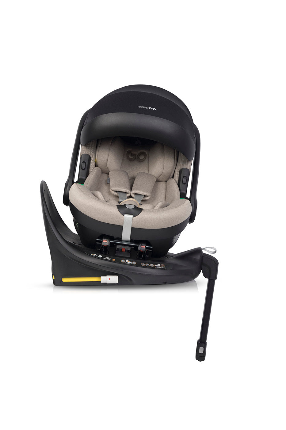 EasyGo Buz Pro + Buz Pro Body 2in1 autósülés szett ISOFIX bázissal – Taupe