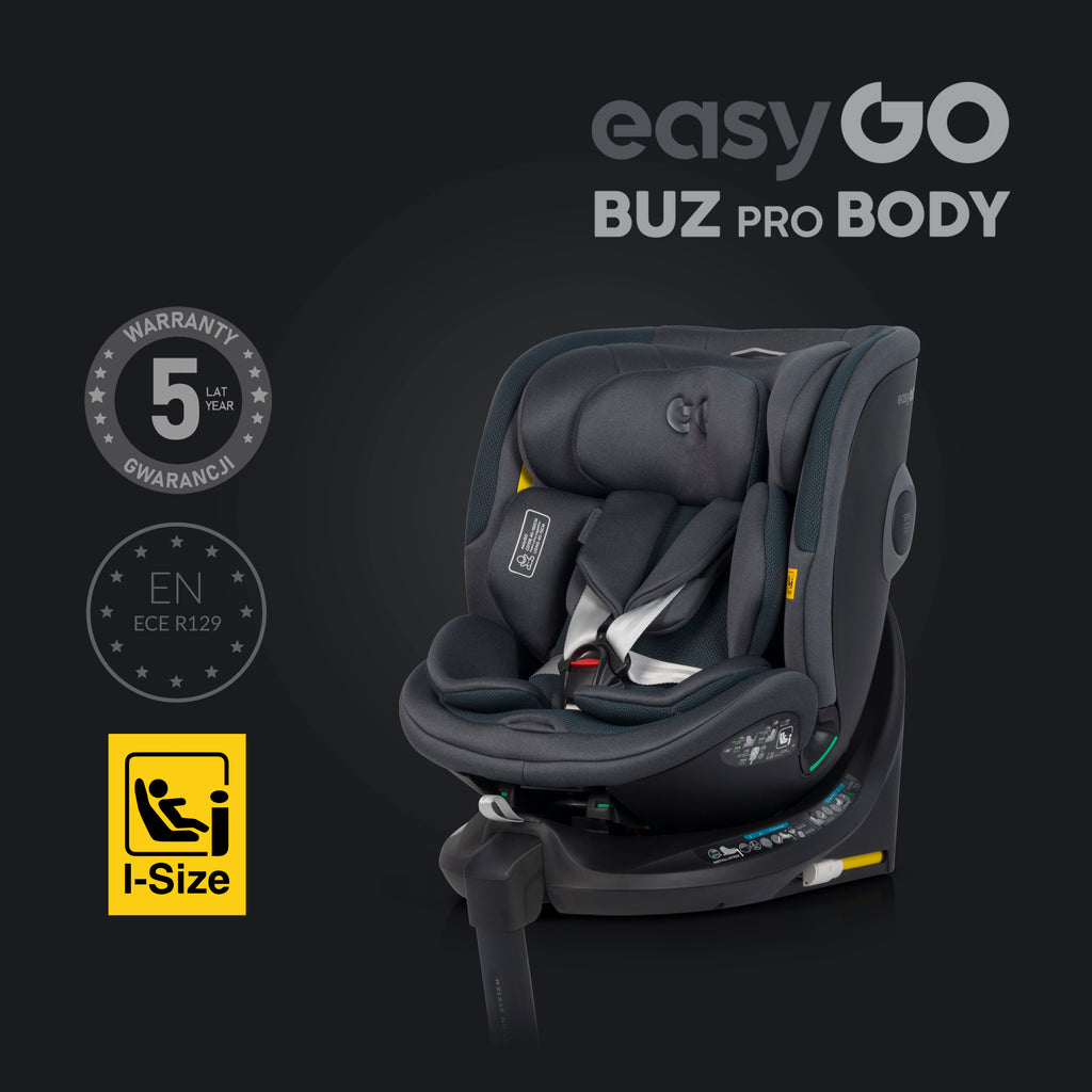 EasyGo Buz Pro + Buz Pro Body 2in1 autósülés szett ISOFIX bázissal – Granito